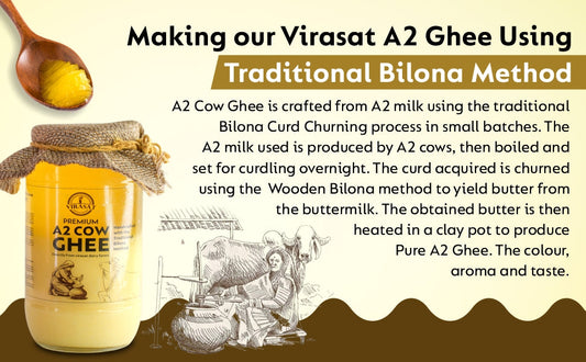 Why Virasat A2 Cow Ghee is the Best A2 Ghee for Quality, Purity & Value