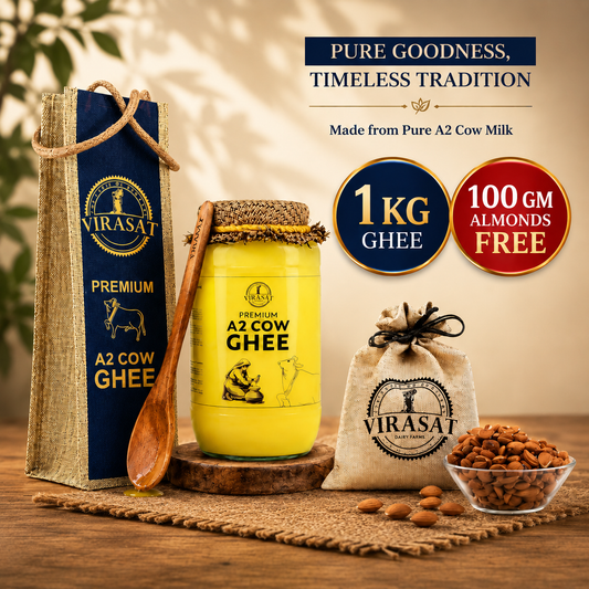 A2 Cow Ghee with Kashmiri Mamra Combo