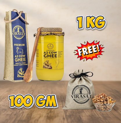 A2 Cow Ghee with Walnut Combo