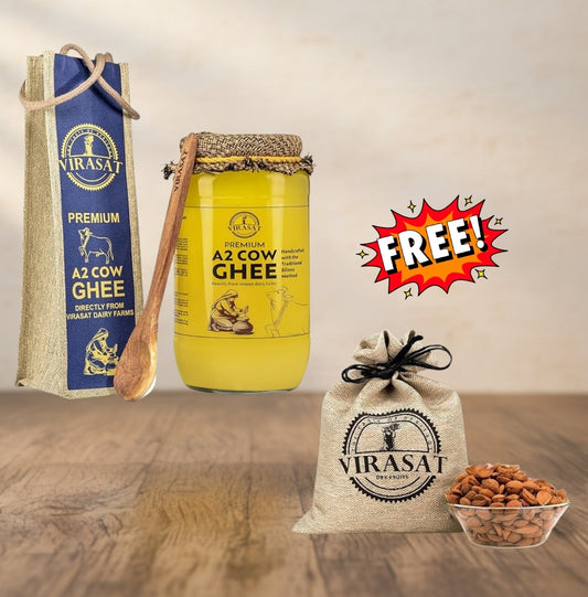 A2 Cow Ghee with Kashmiri Mamra Combo